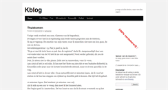 Desktop Screenshot of kblog.nl