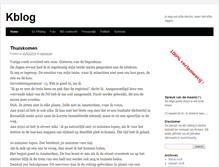 Tablet Screenshot of kblog.nl